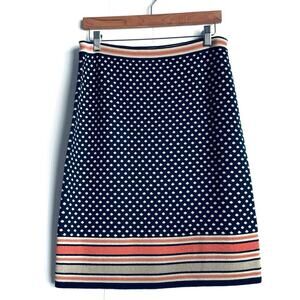 Anthropologie Sparrow Merino Wool Blend Skirt Size Medium polka dot